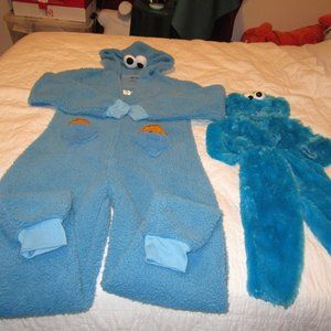 Cookie Monster Adult & Toddler Costumes